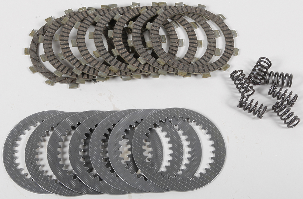 DRC Complete Clutch Kit - Cork CK Plates, Steels, & Springs - 89-94 Kawasaki KDX200 - Click Image to Close