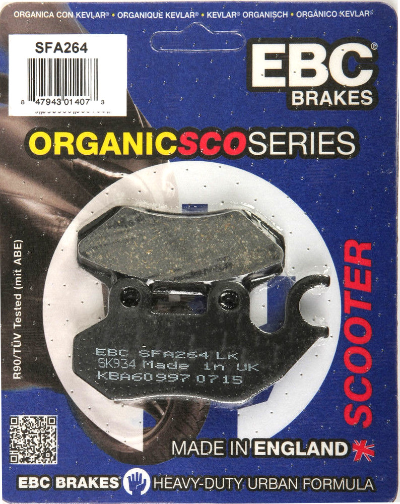 Standard Organic Brake Pads - UM Zero - Click Image to Close