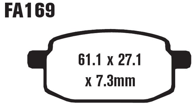 Front Standard Organic Brake Pads - For 02-10 Yamaha YW50 Zuma - Click Image to Close