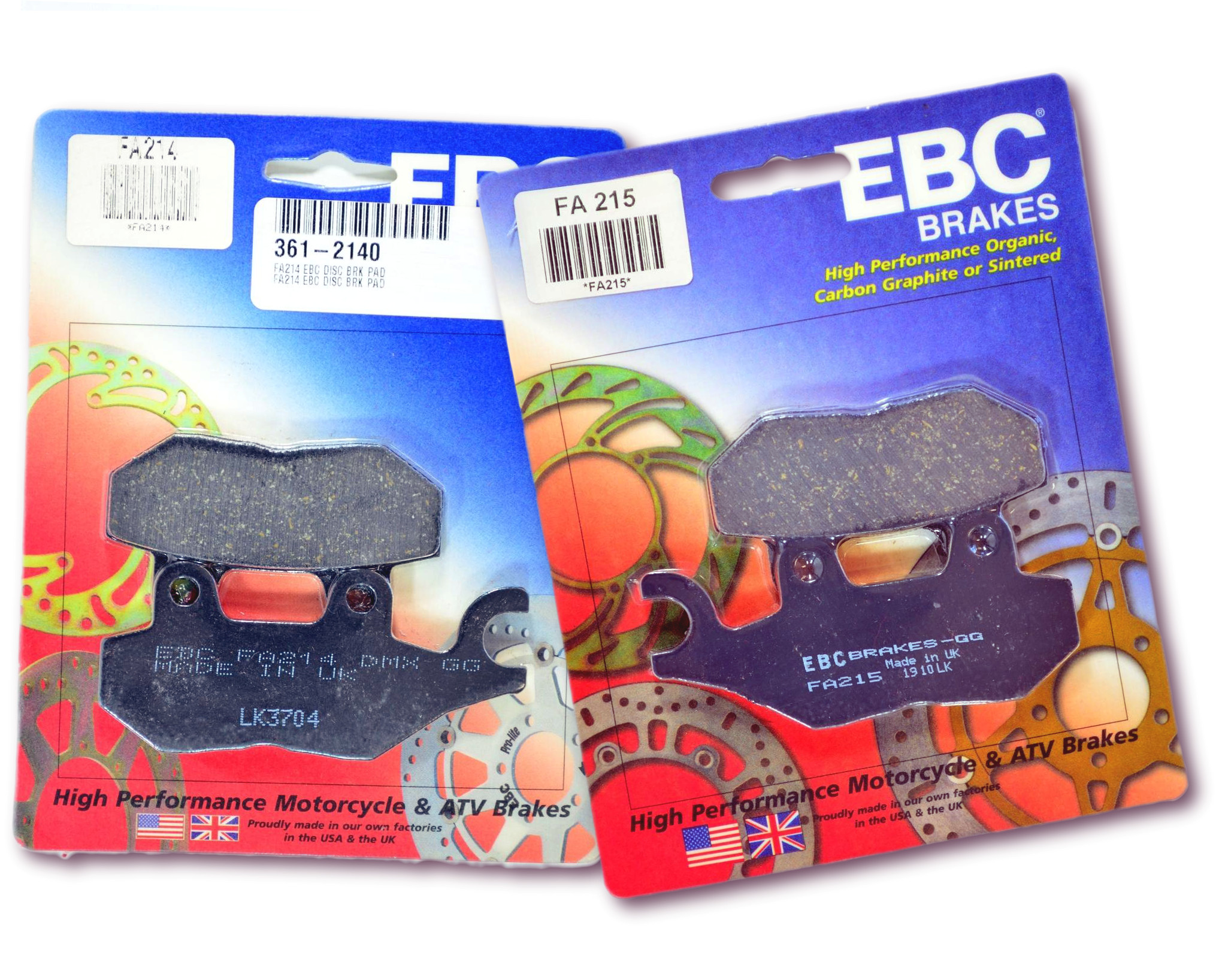 Standard Organic Brake Pads Front Kit - Click Image to Close