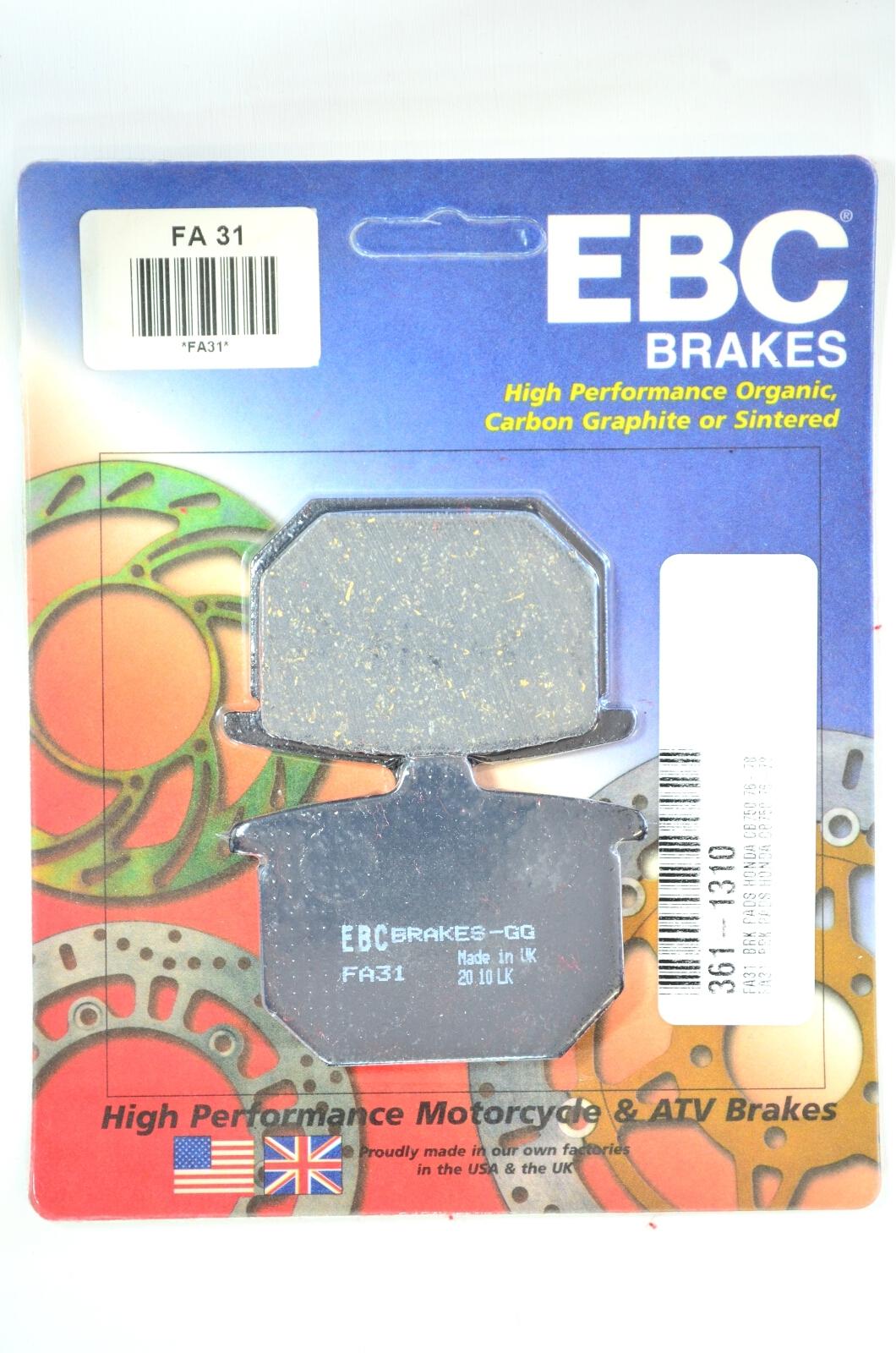 Standard Organic Brake Pads - Click Image to Close