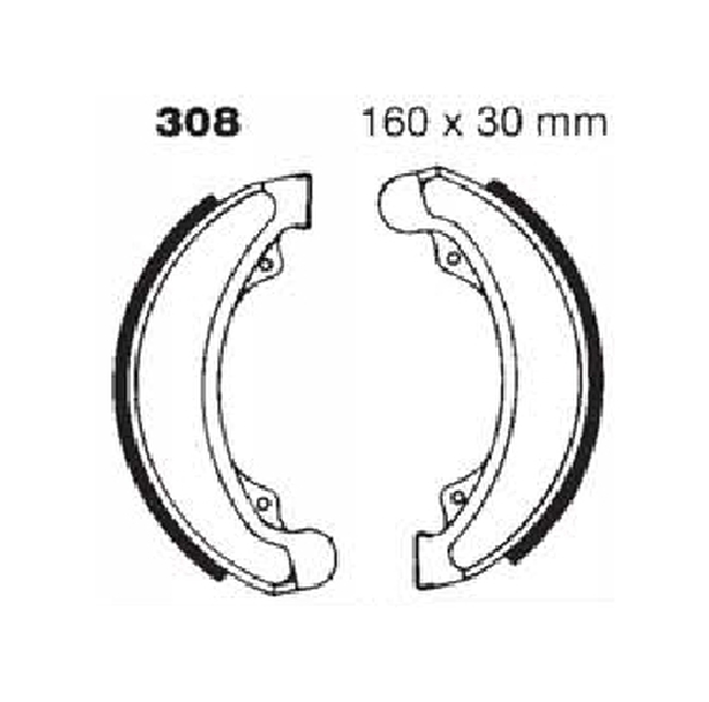 Standard Organic Brake Shoes - Click Image to Close