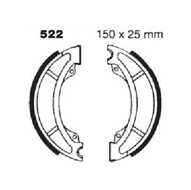 Standard Organic Brake Shoes - Click Image to Close