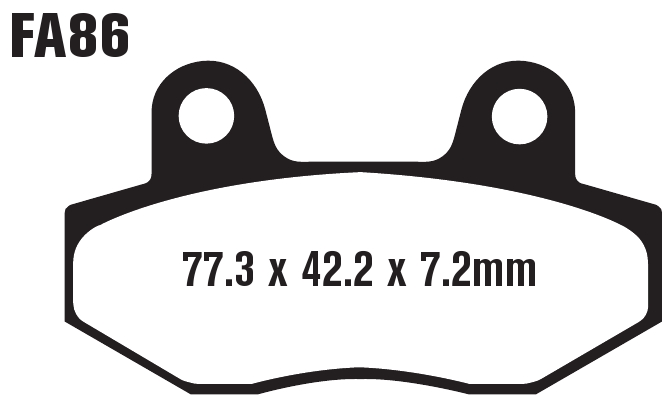 Standard Organic Brake Pads Front Set - Click Image to Close