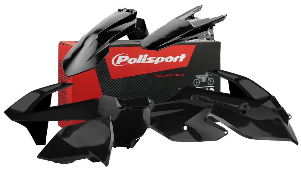 Complete Plastic Kit - Black - For 16-18 KTM 125/150/250 SX - Click Image to Close