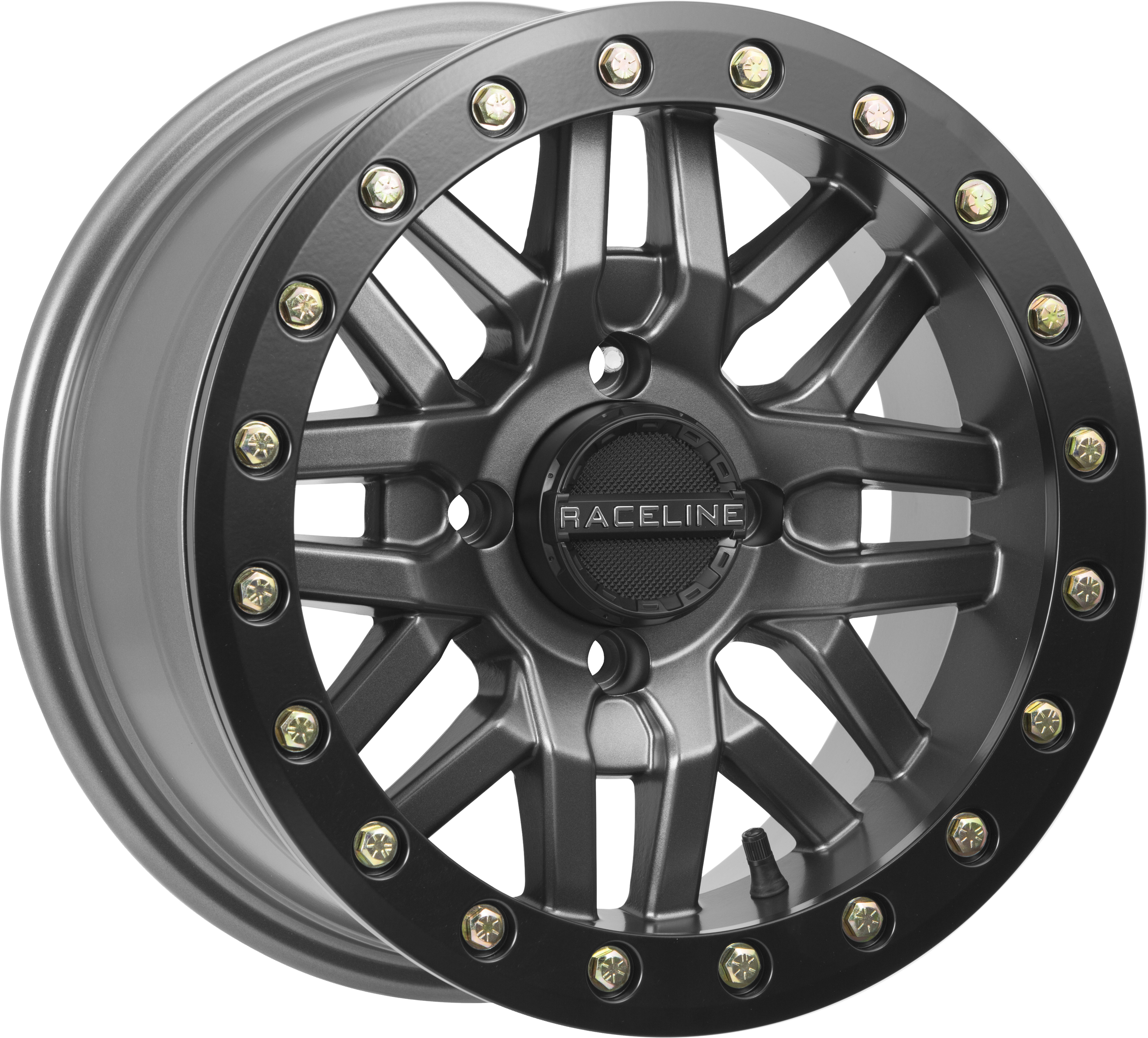 Ryno Beadlock Wheel 4/137 14X7 5+2 Gunmetal - Click Image to Close