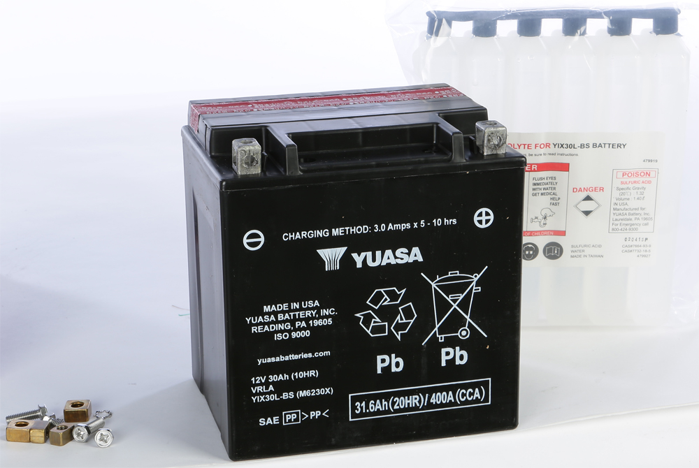 AGM Maintenance Free Battery YIX30L-BS - Click Image to Close