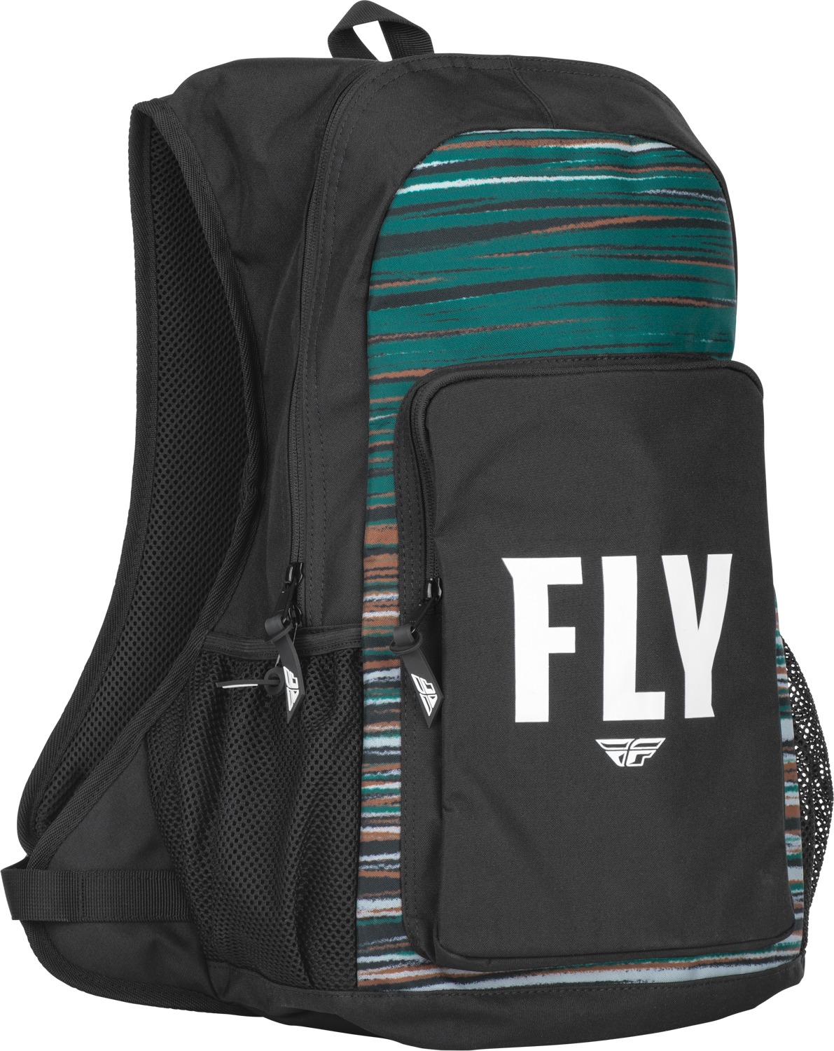 FLY Racing Jump Pack Backpack Black/Rum - 35L moto backpack, Black/Rum color - Click Image to Close