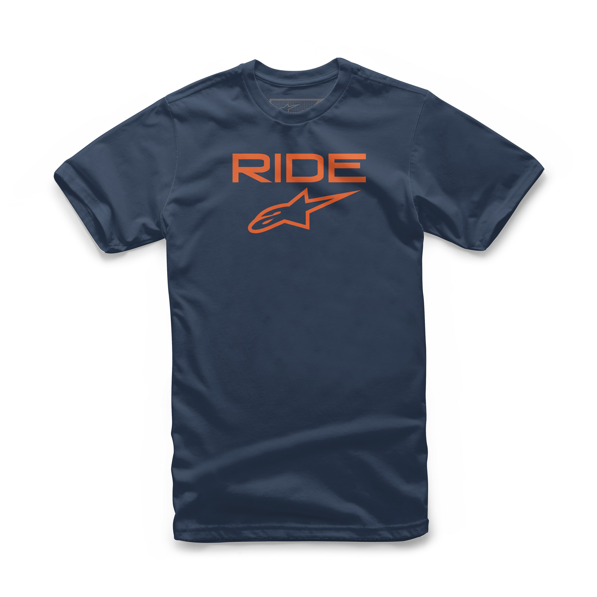 Ride 2.0 Tee Navy/Orange X-Large - Click Image to Close