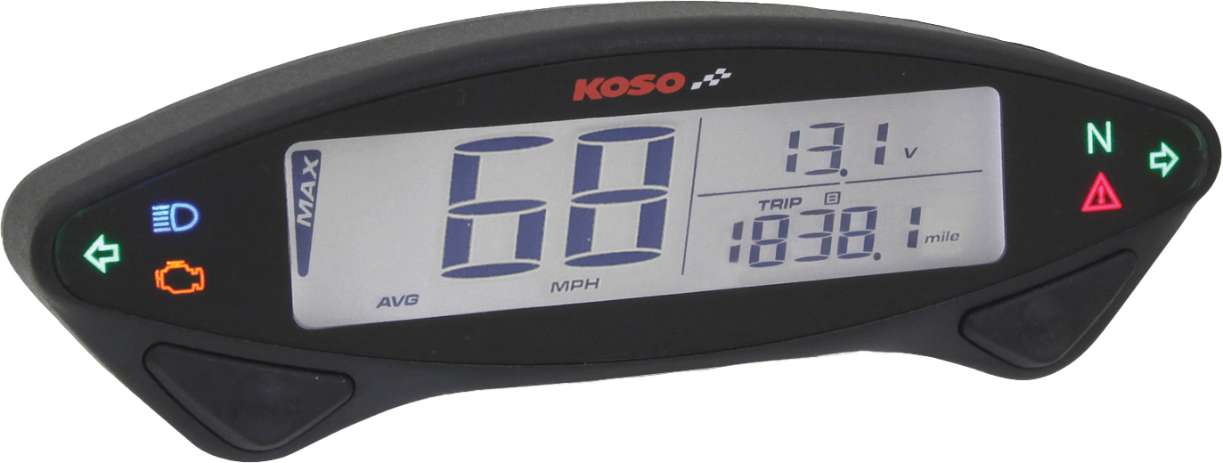 EX-02S Speedometer, Street Version - w/ Hour meter, Odometer, Indicators & More - Click Image to Close