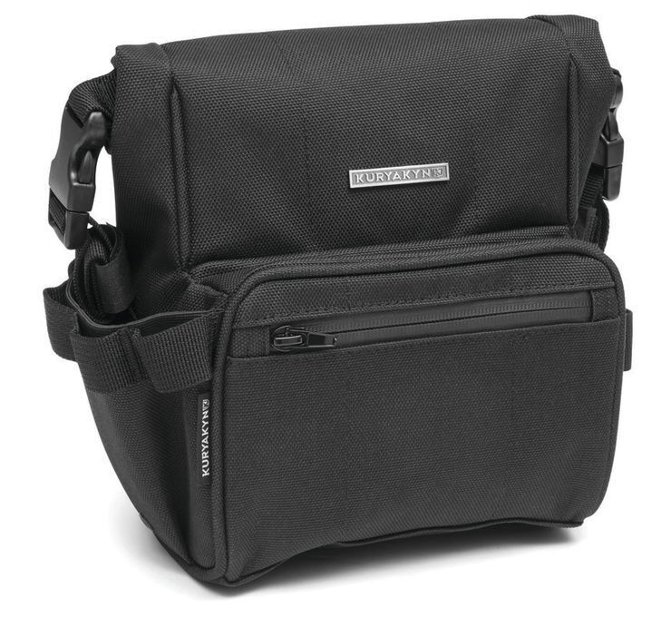 Kuryakyn Barrio Bag Black Handlebar & Fork Bag â€“ 4.5L Capacity - Click Image to Close