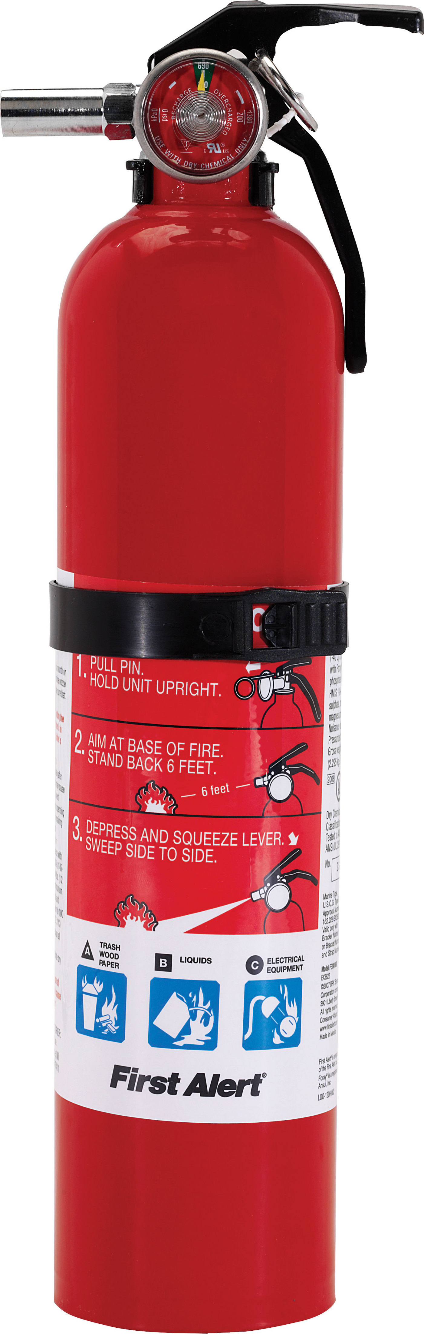 Pro 2-5 Fire Extinguisher Red 2.5 Lb. - UL rated 1-A, 10-B:C - Click Image to Close