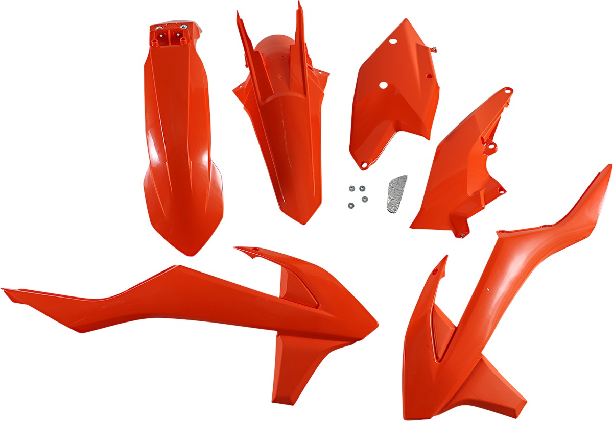 Orange Plastic Kit Original 16 - For 17-21 KTM 150-500 - Click Image to Close