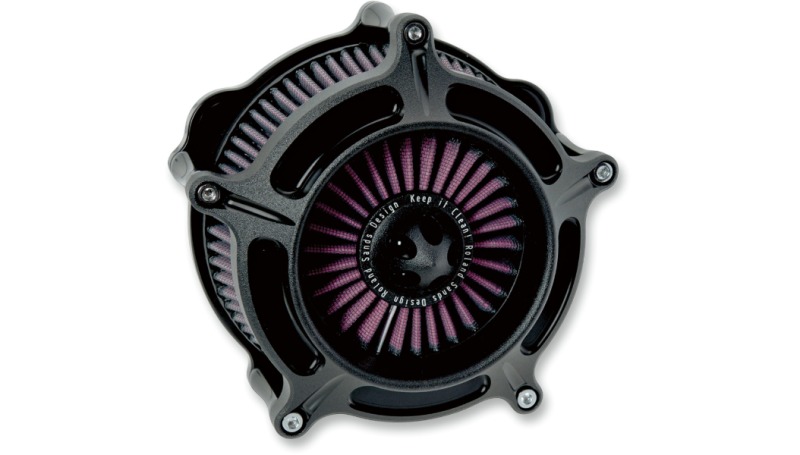Roland Sands Turbine Air Cleaner Black 0206-2039-SMB - Click Image to Close