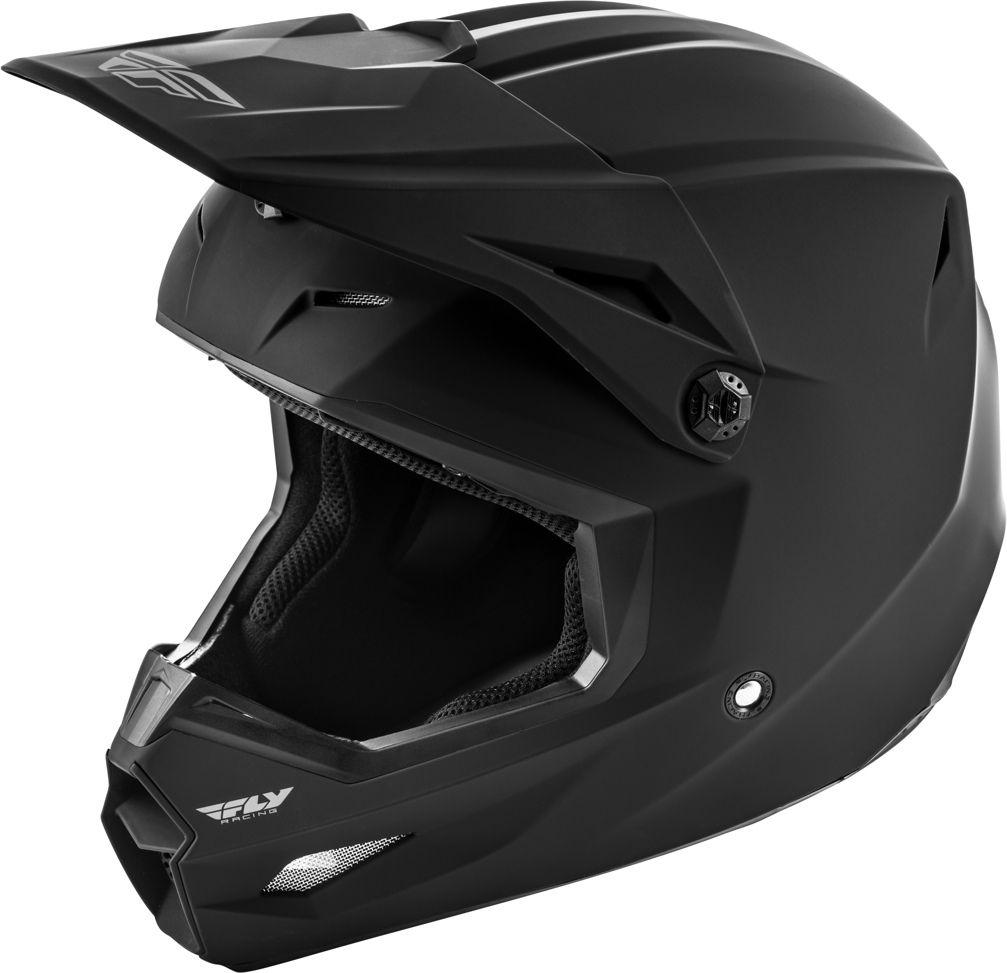 Youth Kinetic Solid Helmet Black Youth Medium - Click Image to Close