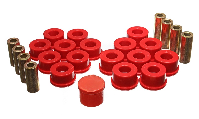 Control Arm Bushing Kit - Rear - Red - Energy Suspension - Click Image to Close