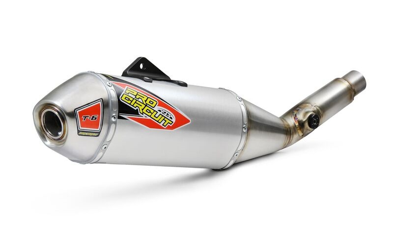 T-6 Stainless Steel Slip On Exhaust - For 19-20 KTM 350SXF/XCF - Click Image to Close
