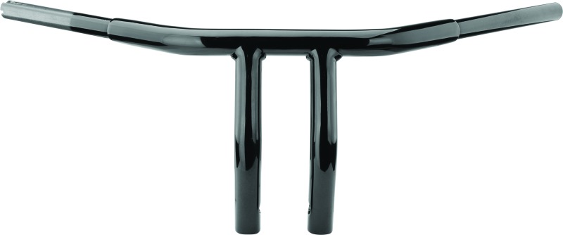 Biker's Choice 1.25" Pullback T-Bar 8" Black Handlebars Made in USA - Click Image to Close