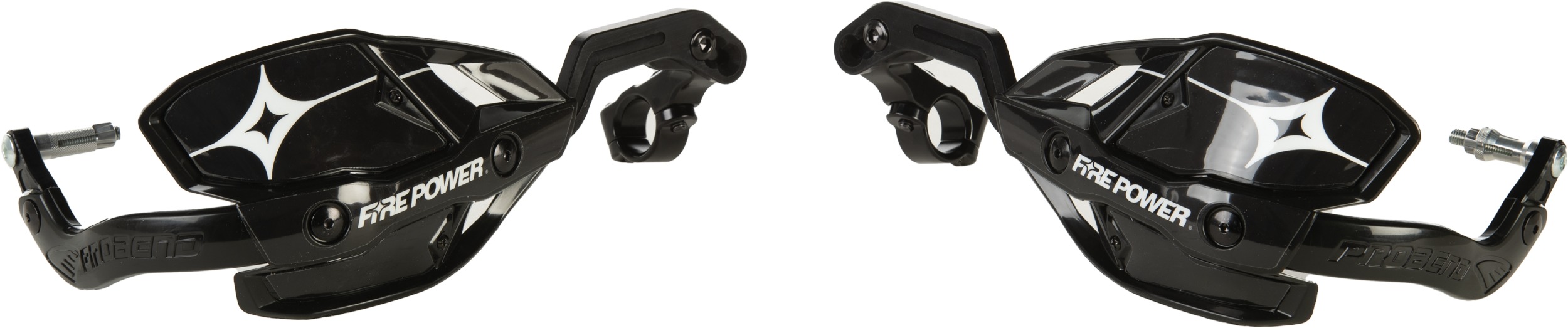 Fire Power 1 1/8 in Closed Handguard Black - Closed handguard, black, fits 1 1/8 in handlebars - Click Image to Close