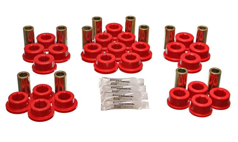 Energy Suspension Red Rear Control Arm Bushing Set Fits 87-92 Toyota Supra - Click Image to Close