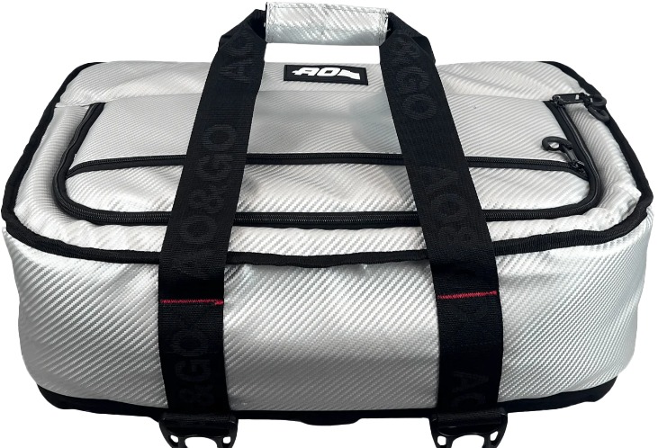 AO Coolers 38 Pack Carbon Stow N Go HD Cooler - 38-pack HD cooler with carbon fiber styling - Click Image to Close