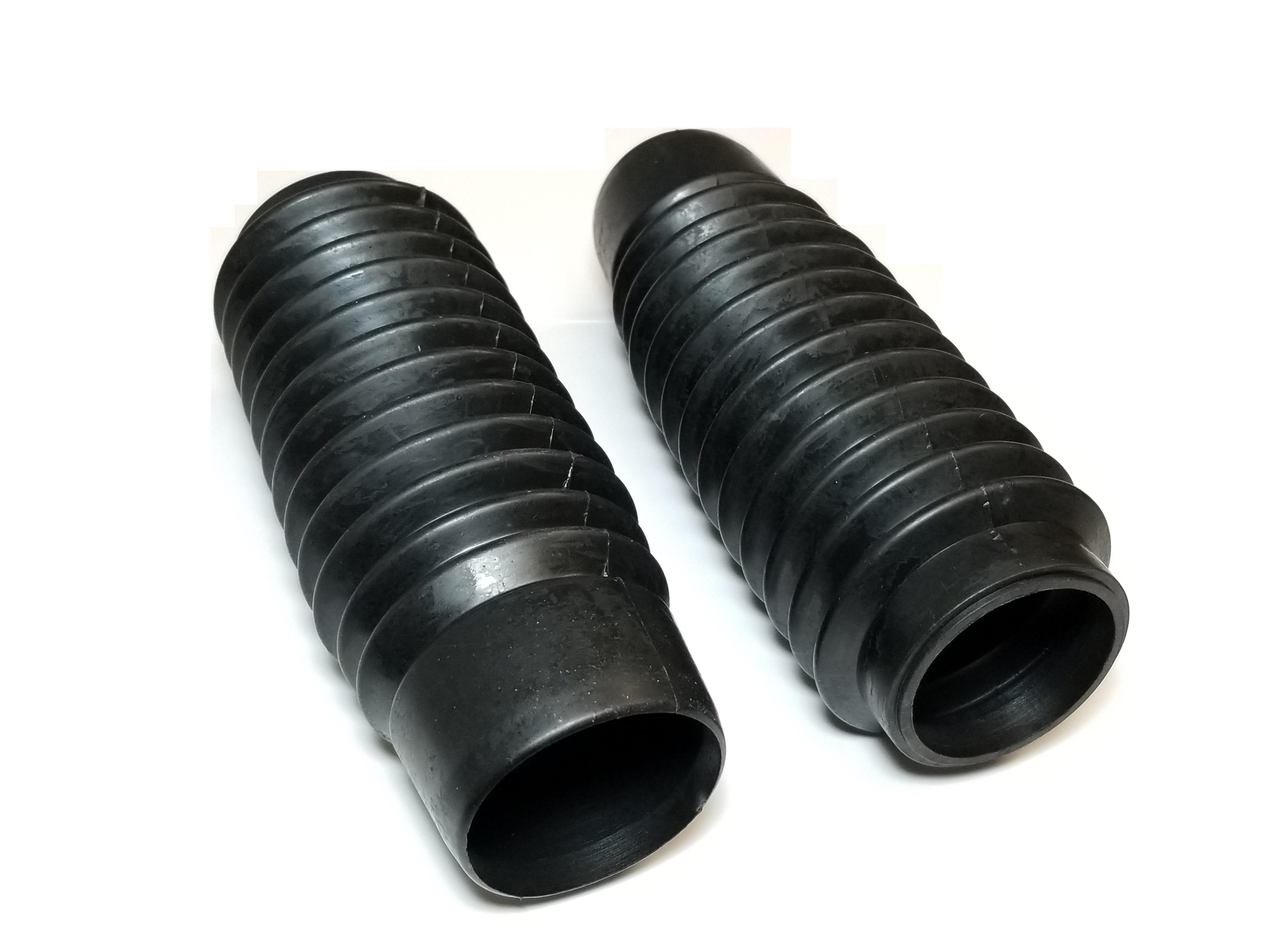 Black Fork Boots - Pair - Replaces 51611-300-000 For Honda CB/CL - Click Image to Close