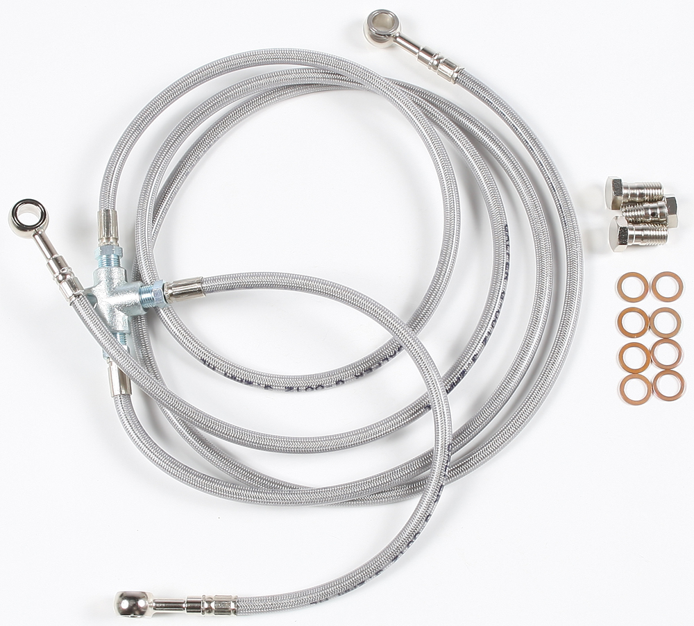 Galfer 3 Line Front Stainless Brake Line Kit For Yamaha Banshee 1990-2006 - Click Image to Close
