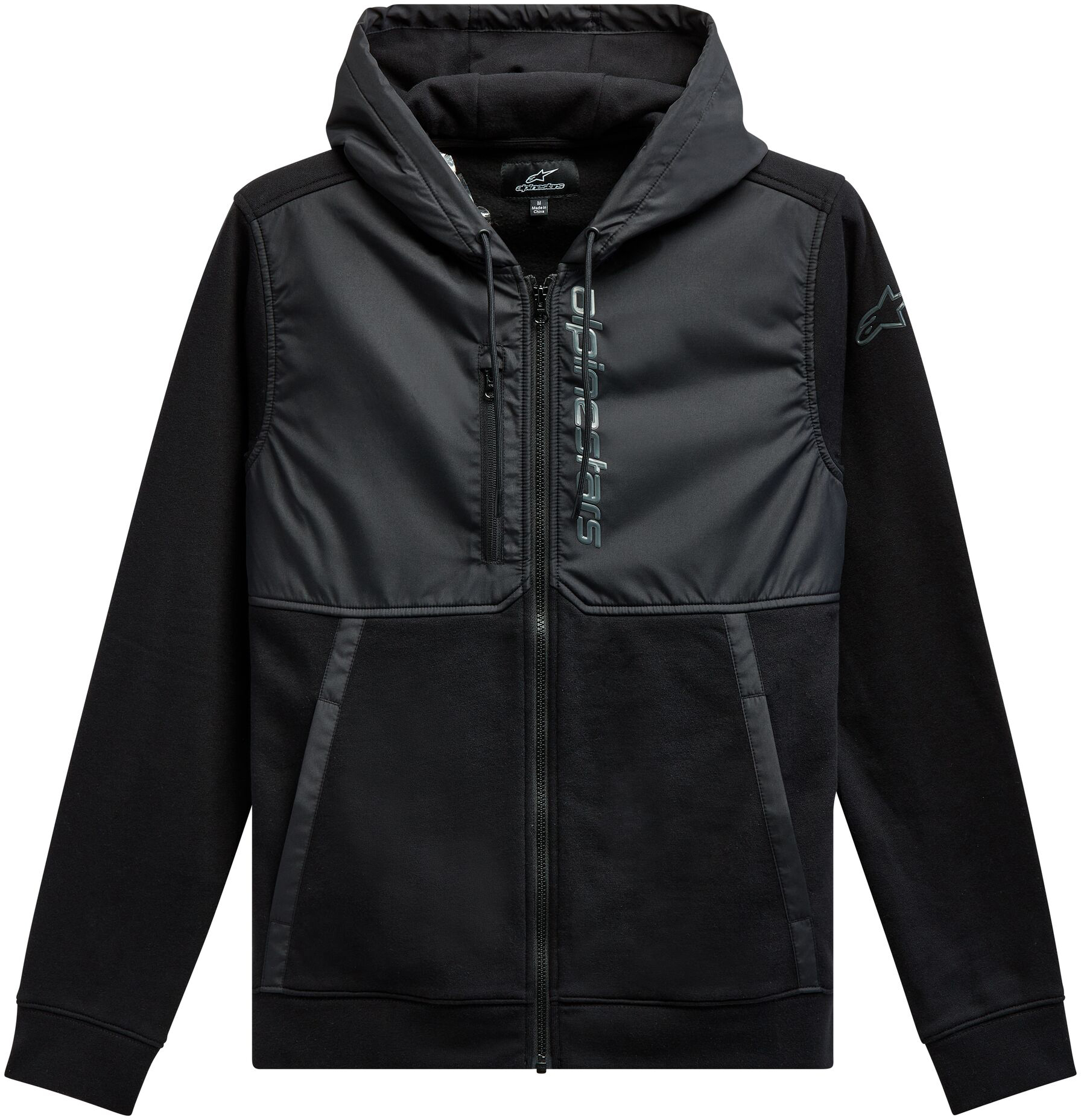 Aligned Hoodie Black/Black Medium by Alpinestars - Click Image to Close