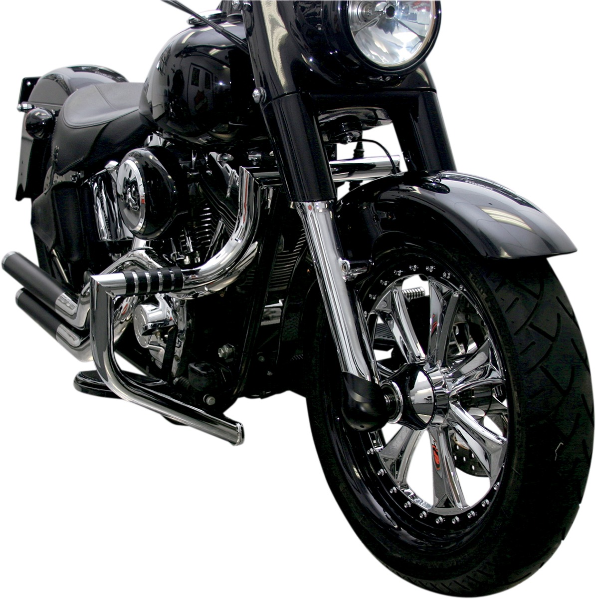 Magnumbar Engine Guard Chrome - For 97-18 Harley Touring, Freewheeler - Click Image to Close