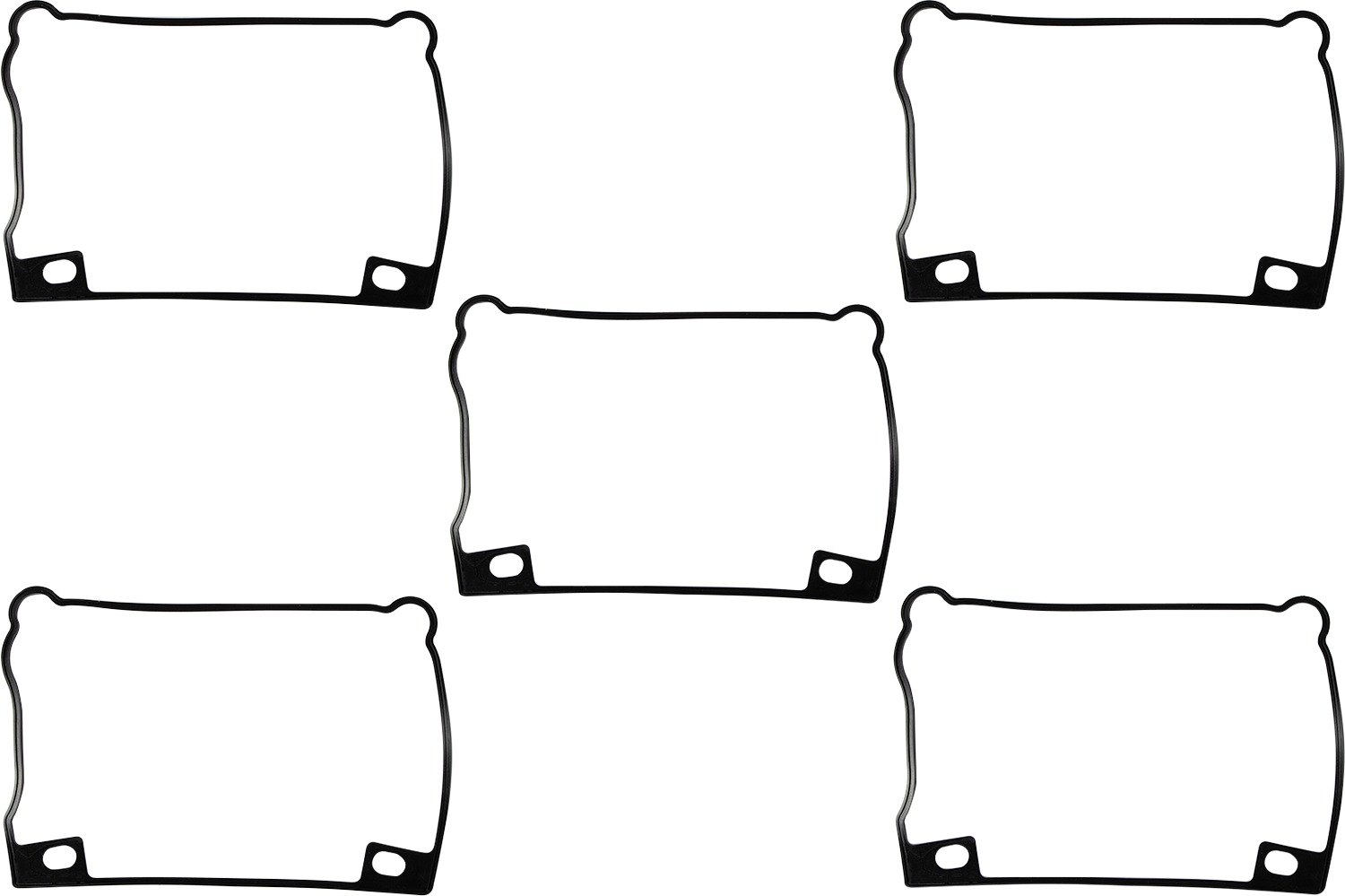 5 Pack Late Rocker Cover Lower Cork Gasket - Replaces Harley 17355-92 - Click Image to Close