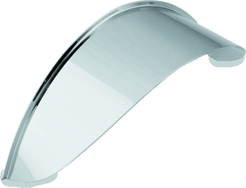 Bikers Choice Chrome Headlight Visor 7in Universal Custom - Chrome headlight visor for 7in headlights, universal fit - Click Image to Close