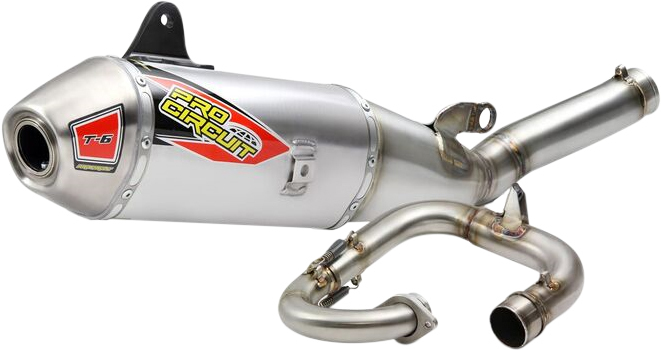 T-6 Stainless Steel Full Exhaust - For 20-22 Yamaha YZ450F - Click Image to Close