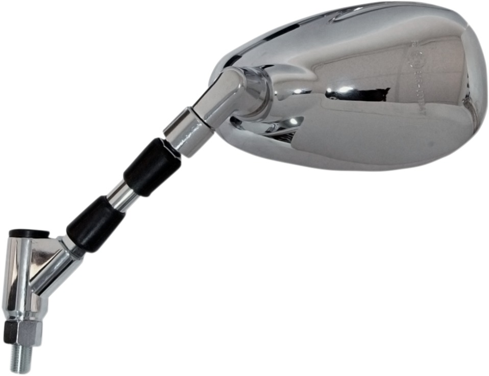 Left Mirror Replacement - Chrome/Black - For 09+ 1700 V-Max - Click Image to Close