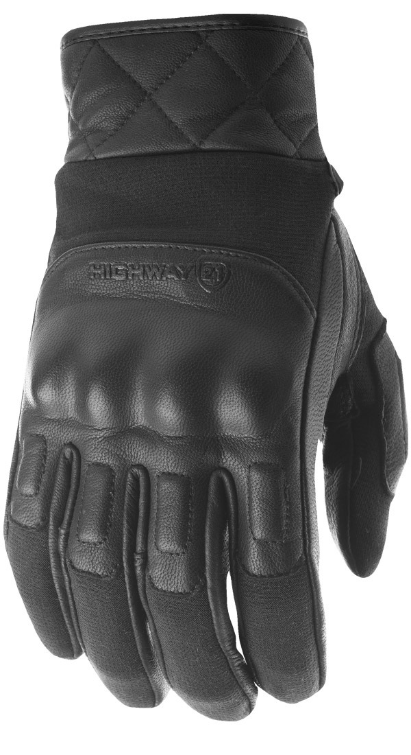 Revolver Riding Gloves Black Medium - Click Image to Close