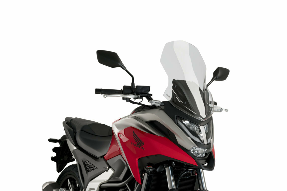 Puig Touring Windscreen Clear for Honda NC750X 2021-2022 - Touring windscreen in clear for Honda NC750X 2021-22 - Click Image to Close