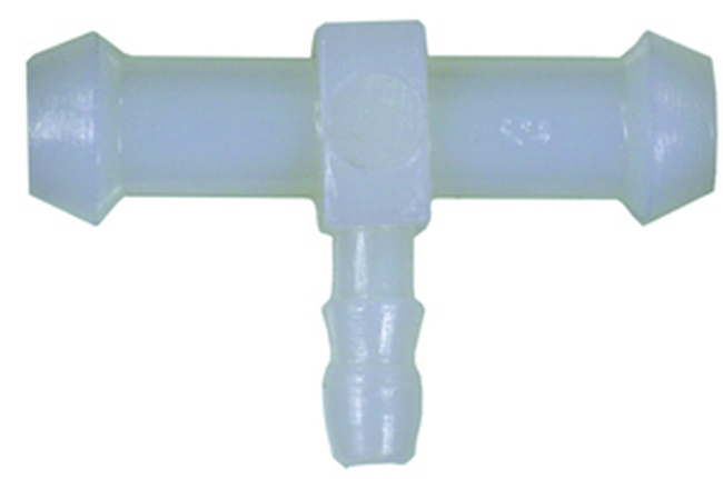 SP1 1/8 in. Out of 1/4 in. Primer / Fuel Line Tee Fitting - 10 Pack - 1/8" Hose Out Of 1/4" Hose - Click Image to Close