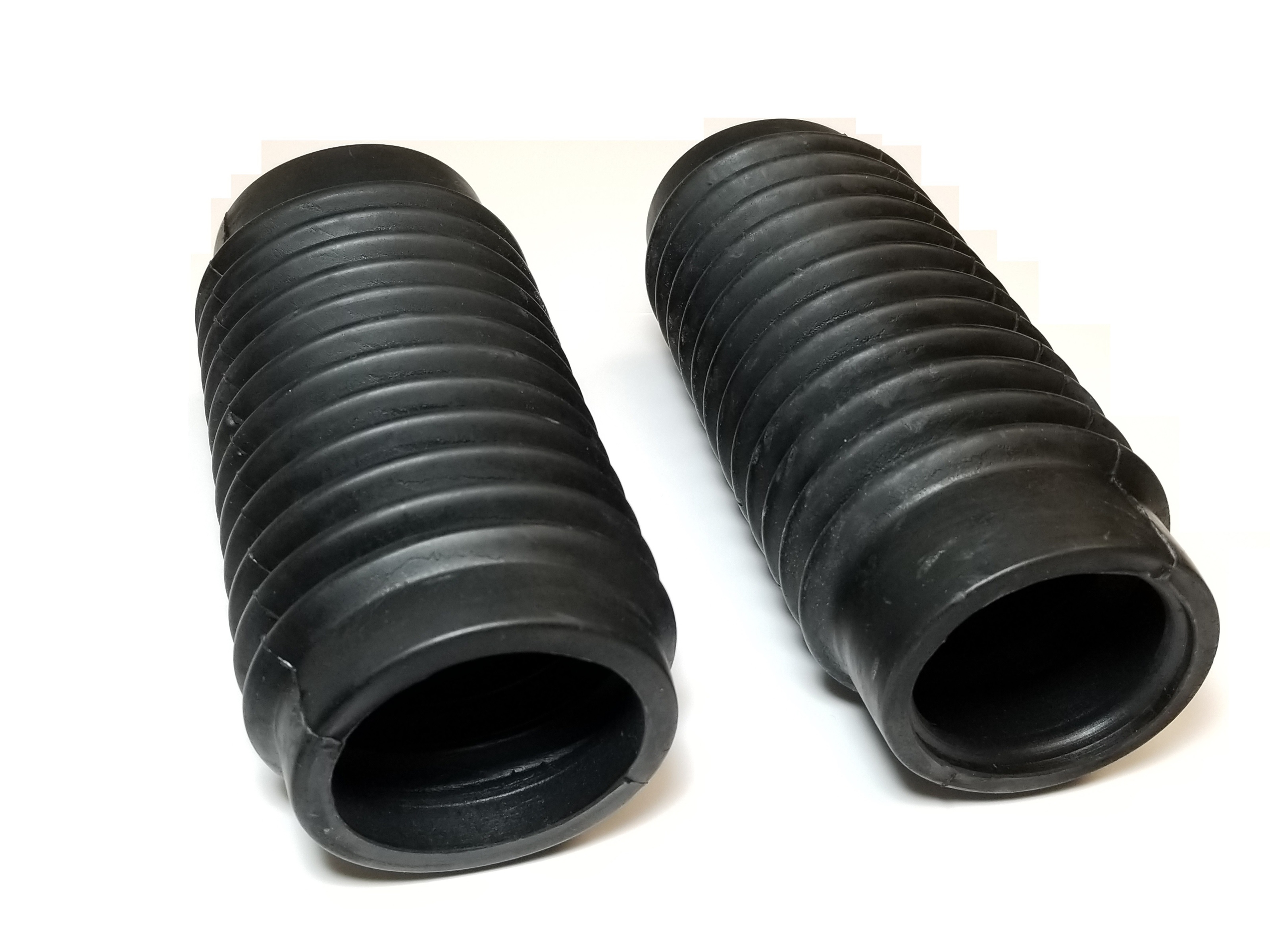 Black Fork Boots - Pair - 49mm Upper & 51mm Lower - Replaces Triumphs/BSA #97-3635 - Click Image to Close