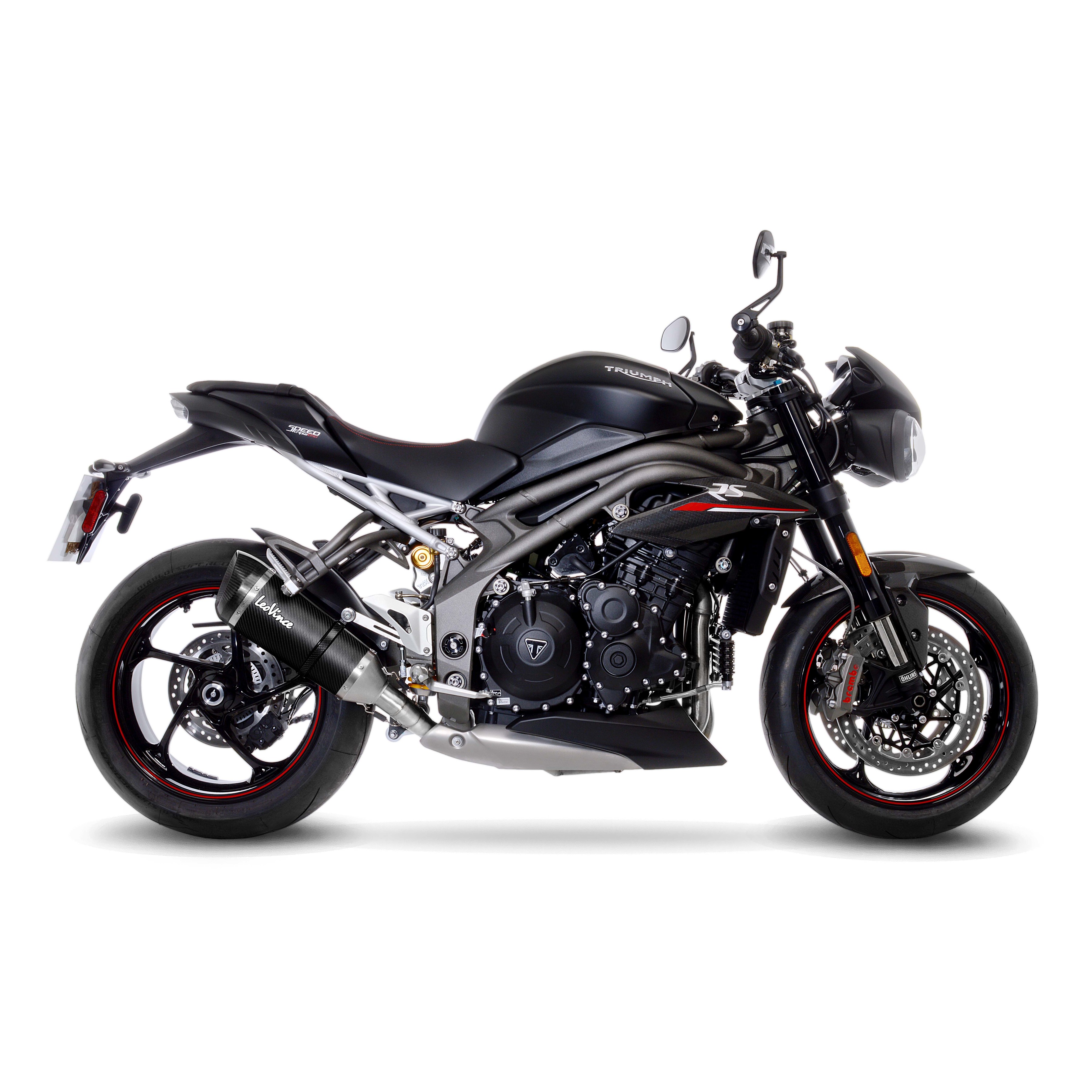 Factory S Carbon Fiber Slip On Exhaust Muffler - For 19 Triumph Speed Triple S/RS 1050 - Click Image to Close