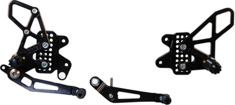 Adjustable Rearset - Black - For 11-17 Suzuki GSXR600 GSXR750 - Click Image to Close