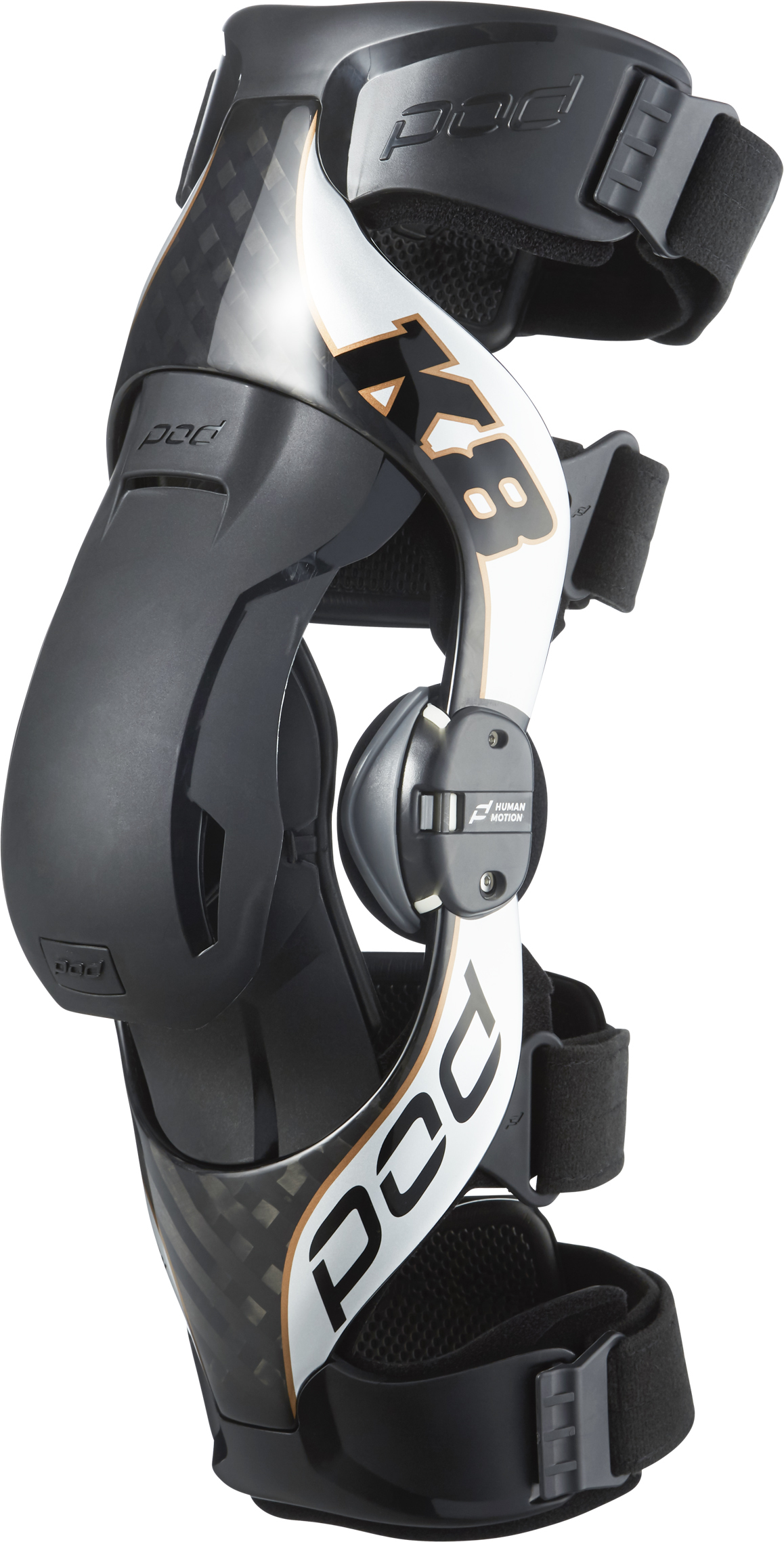 K8 2.0 Unbreakable Knee Brace Carbon/Copper Medium (Right) - Click Image to Close