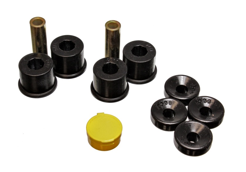 Black Front Shock Bushing Set by Energy Suspension Fits 99-00 Honda Civic Si - Click Image to Close