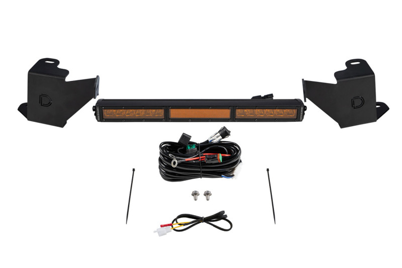Diode Dynamics Stealth Bumper Light Bar Kit - Amber Combo Fits 2022+ Tundra - Click Image to Close