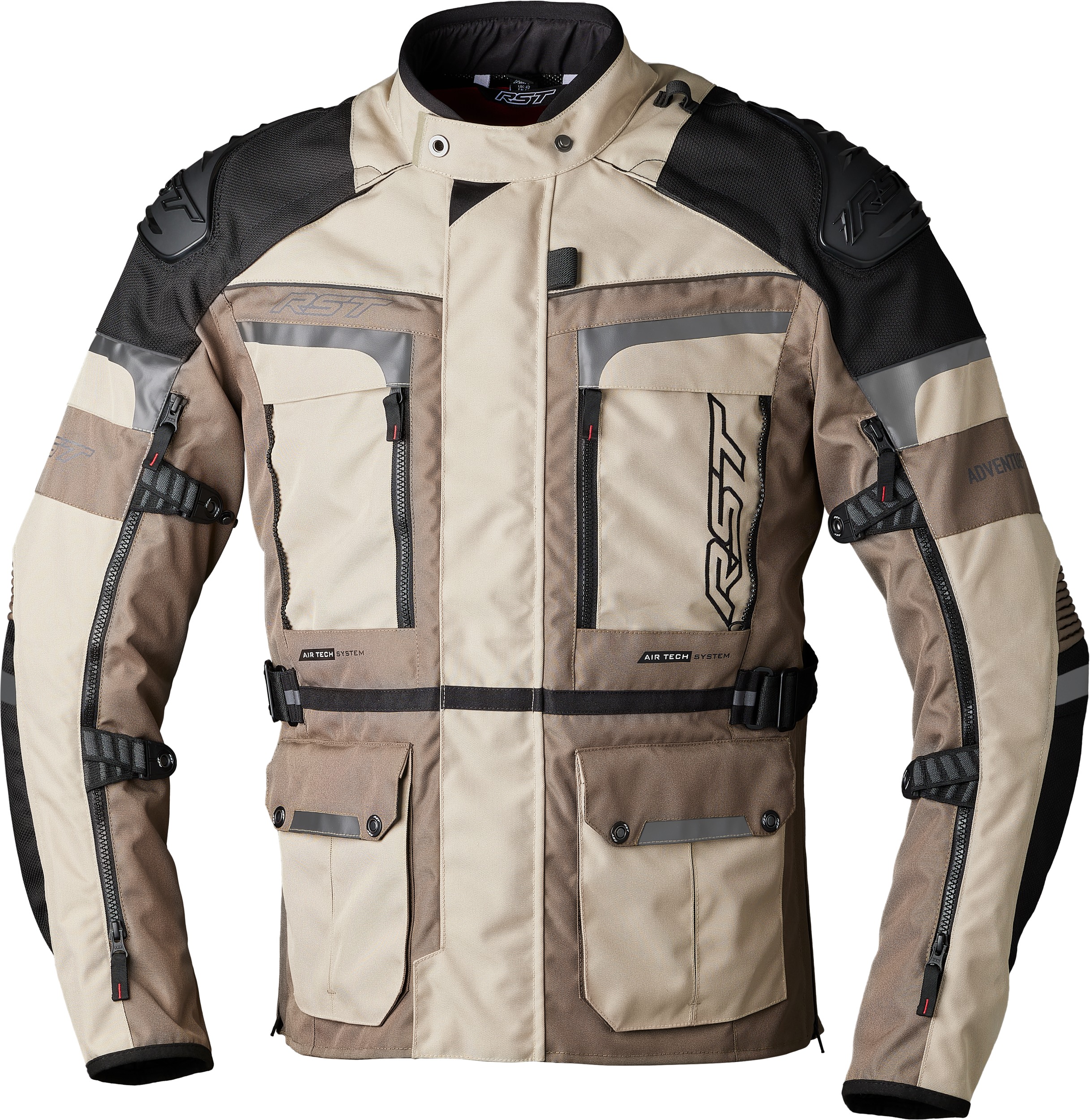 RST Pro Series Adventure-X CE Jacket Sand/Brown 3XL - Textile adventure jacket, Sand/Brown, Size 3XL - Click Image to Close