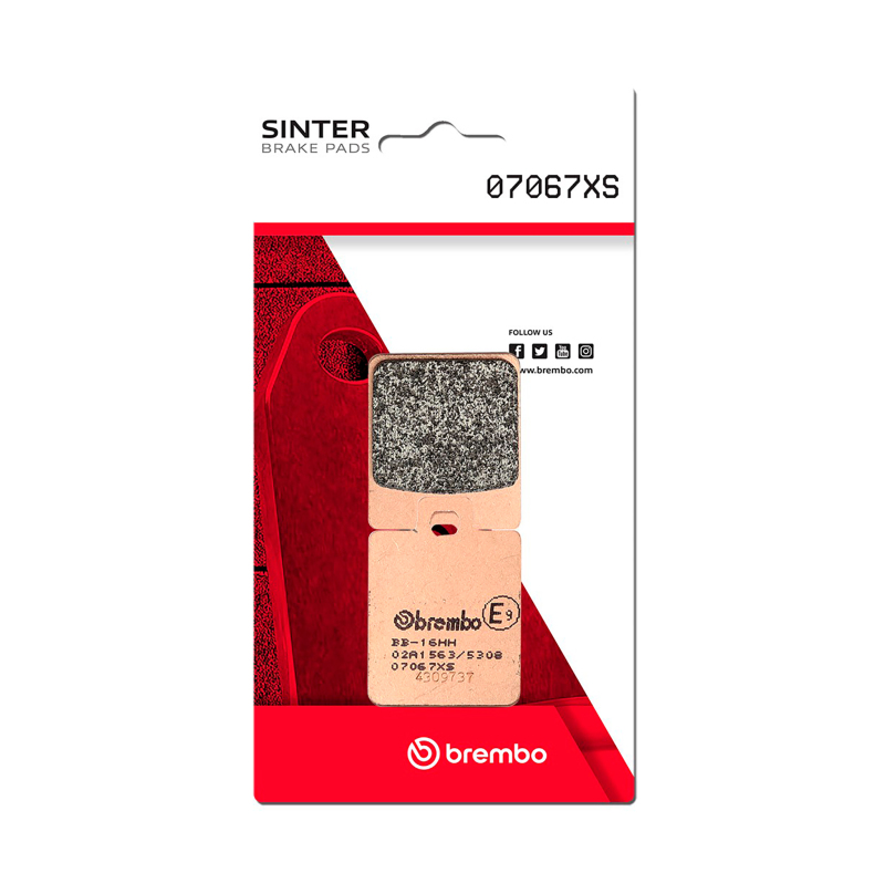 Brembo Sintered Front Brake Pad 07067XS For Gilera RC Fuoco Piaggio Vespa - Front brake pad for Gilera RC Fuoco, Vespa LX 60 - Click Image to Close