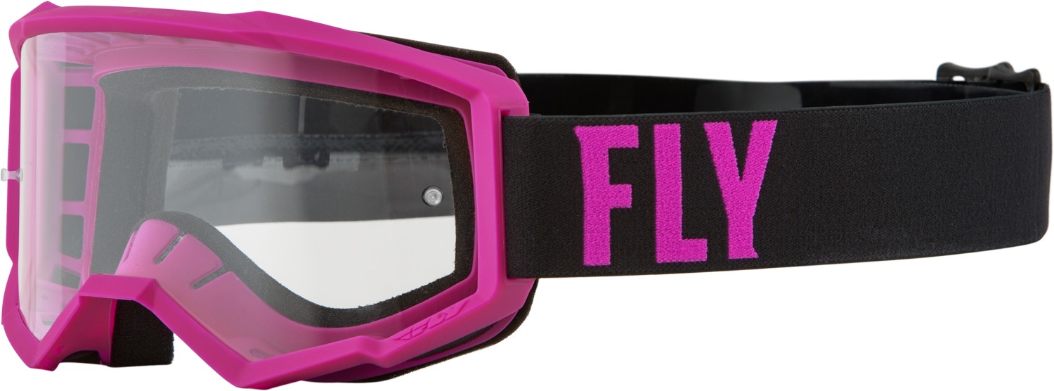 Youth Focus Goggle Pink/Black w/ Clear Lens - Click Image to Close