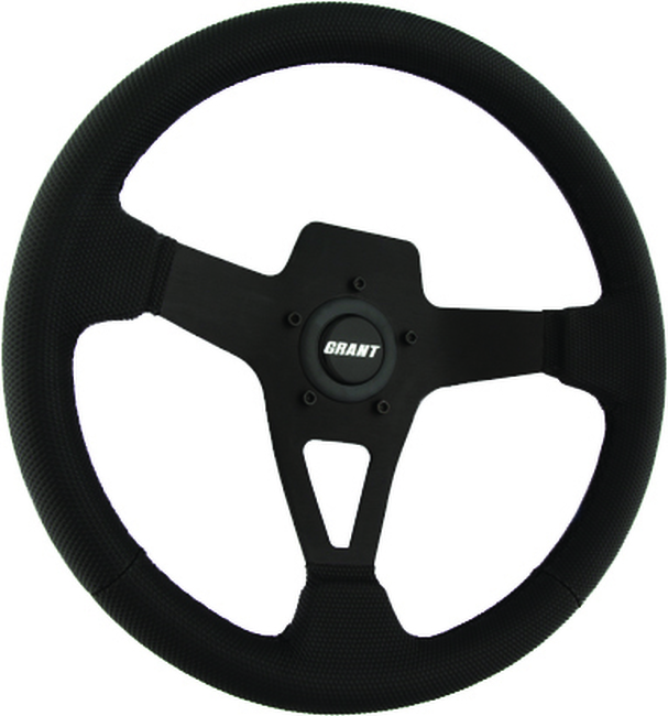 Gripper Series Steering Wheel Black 13.75" - Click Image to Close