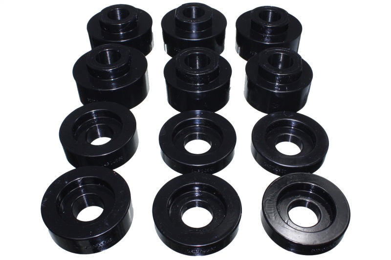 Black Body Mount Set Fits 08-16 Ford F-250/F-350/F-450/F-550 Super Duty - Click Image to Close