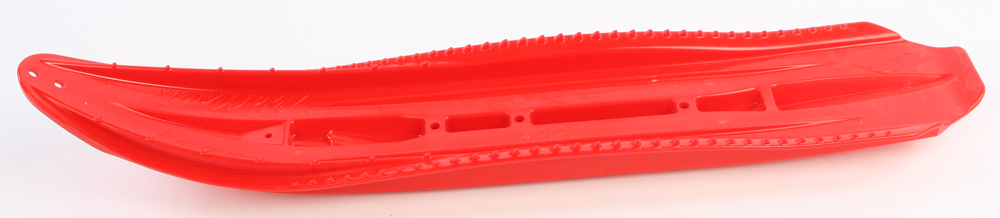 SLP Mohawk Ski Bottom Bright Red for Arctic Cat Polaris Ski-Doo Yamaha - Bright red ski bottom for many snowmobiles - Click Image to Close