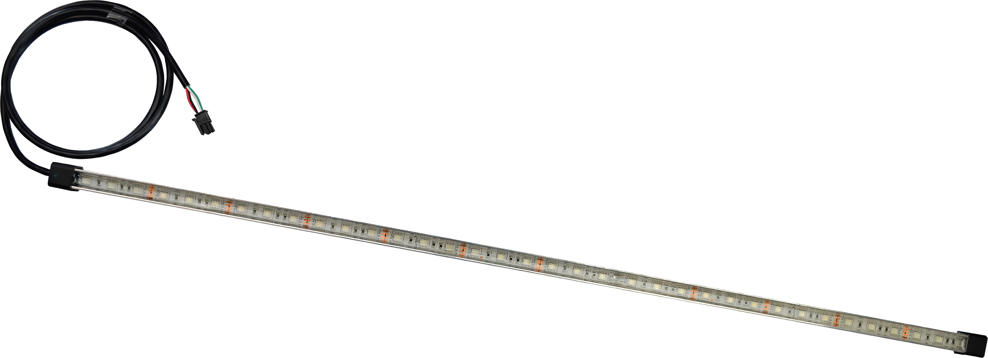 Straightline Night Cruiser LED Multi Color 24 in Light Bar - 24 in multi color LED light bar for flat surfaces - Click Image to Close