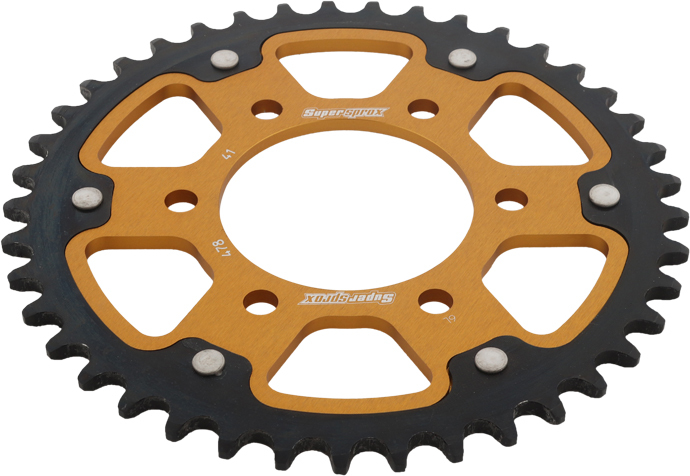 Stealth Rear Sprocket 41T Gold - Kawasaki Suzuki Yamaha - Click Image to Close